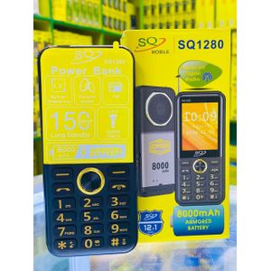 SQ  1280 8000 DUAL SIM  FM RaDIO-Black