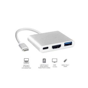 Type-C To HDMI With USB C Fast Charging Port HDMI & USB(3 In 1)