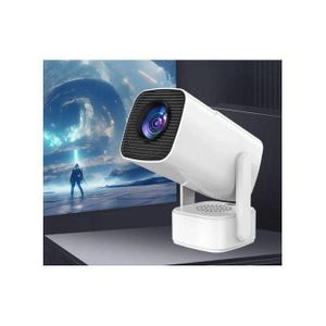 HY800 18000 Lumens 4K Ultra HD 1080P Smart Android WiFi Bluetooth 5.1 Projector with Built-In Speaker, HDMI USB Interface, High Resolution Portable Home Theater Cinema Mini Projector
