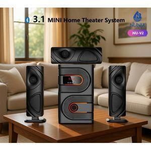 Nunix NU-V2 3.1 Channel Multimedia Subwoofer Speaker Sound System Mini Home Theater /USB/SD/FM Woofer