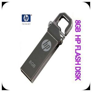 HP 8GB FLASH DRIVE // 8 GB Flash Disk Drive//Flashdisk//-silver