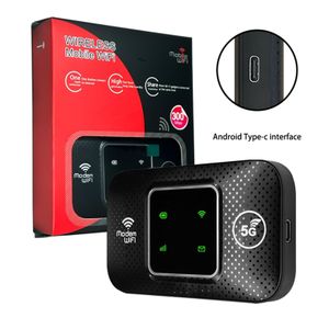 Wireless Mobile Network Wi-Fi Portable MiFi Router Hotspot LTE 4G 5G 150 - 300 Mbps Battery 3000 Mah M9S LED-E W