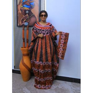 Ladies Ankara Cotton Maxi Dress