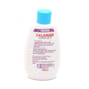 Diarim  CALAMINE LOTION 100ml. Relieves irritations (itching, pain, and discomfort
