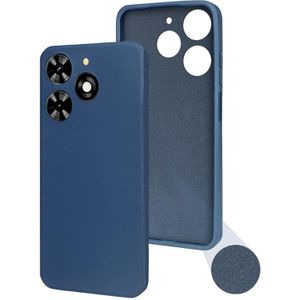 Soft Flexible Silicone Case for Infinix Smart 8, Shockproof Anti-Scratch Slim TPU Protective Back Cover (Blue)