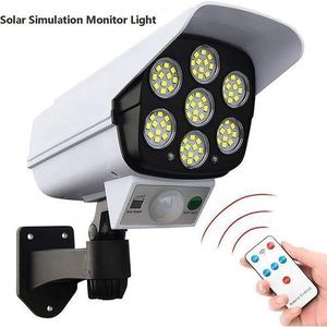 Solar Light High Simulation Camera Solar Flood Light With Motion Sensor And Remote Control