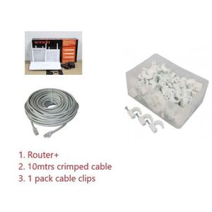 tenda  WIFI Router, Ethernet Cable And Cable Clips N300 300 Mbps Wireless WiFi Router- Approved 