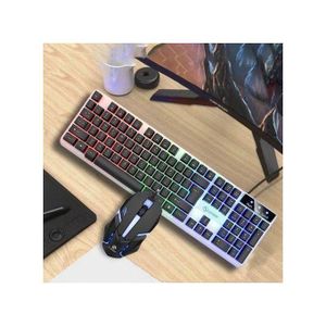 JSTZ-BK RGB Backlight Keyboard & Mouse Combo - Black