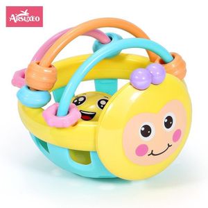 Arsuxeo Baby Soft Teething Toys Newborn Early Educational Sensory Teether Rattle Touch Hand Grasping Ball Develop Infant Ball Game Toy