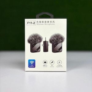 F11-2 Universal Wireless Microphone for iPhone, Type C, and Camera