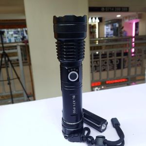 Rechargeable P50 Tactical Flashlight 2000LM – Waterproof Zoom LED Torch for Hiking