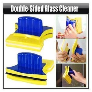 Magnetic window glass cleaner handheld double sided wiper surface tall building cleaning tool