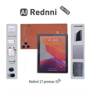 Rednni 17promax Tablet - 10.1 - Android 13 - 16GB RAM - 1TGB Storage with Case,