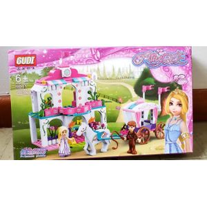 Girls Block Toy – 183 DIY LEGO Building Bricks STEM Learning Kit With Castle Prince Princess Set And Instruction Manual