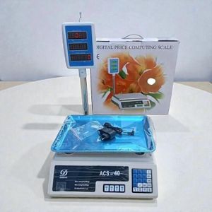 High Quality Material Heavy Duty Digital Weighing Scale Reliable Performance ACS 40 Upto 40Kgs Computerized Electronic Price Computing Scale
