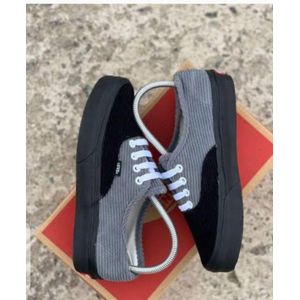 Vans Unisex Corduroy Low-Top Sneakers – Grey & Black
