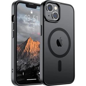Cases iPhone 14 Case & iPhone 13 Case (Compatible with MagSafe)(Military Grade Drop Protection) Translucent Matte Shockproof Phone