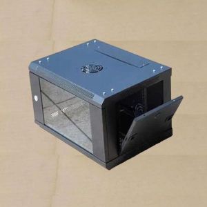 Transparent Window, Removable Covers  4U Wall Mount Data Cabinet 