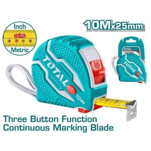 TOTAL TMT126101 Steel measuring tape 10mx25mm
