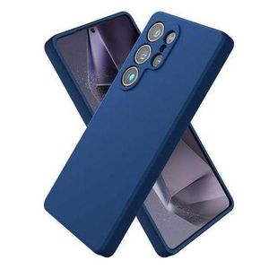 Soft Silicone Back Cover for Samsung Galaxy S25 Ultra – Shockproof, Slim Fit, Anti-Fingerprint – Blue