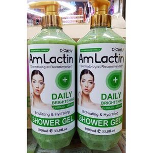 O'Carly Amlactin daily brightening for rough dry skin exfoliating and hydrating shower gel
