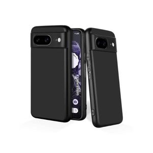 Soft Silicone Back Cover for Google Pixel 8 – Protective, Shockproof, Ultra-Thin, Anti-Scratch, Anti-Fingerprint – Black