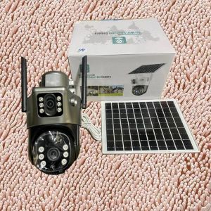IP66 waterproof Easy Set up Solar powered 4G Ptz Dual Lens Camera 