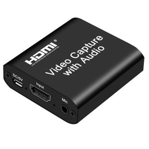 Bn Audio Video HDMI Capture Card with Loop Out, USB 2.0 4K HD 1080P 60FPS HDMI Video Game Capture Card for Live Streaming