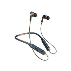 Neck hanging bluetooth stereo earphones