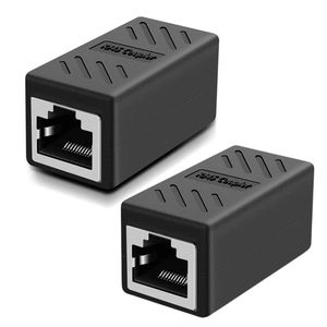 RJ45 Coupler, Ethernet Inline Adapter, Female to Female, for Cat7/Cat6/Cat5e/Cat5 Cable Extender, Compatible with PC, Router, Modem, PS5, Xbox (Pack of 2)
