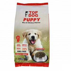 Top Dog Puppy Rice & Chicken Flavour 5kg  Complete Puppy Food  Supports Healthy Growth