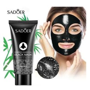SADOER Peel Off Mask Black Mask Deep Cleansing Bamboo Charcoal Blackhead Remover Shrink Pore 60g