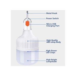 Dp Light 30W LED Rechargeable Bulb With USB - 30 W