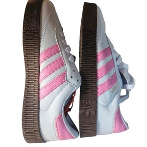Adidas Classic Samba , White and Pink