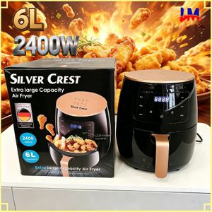 SILVER CREST LM-S-18 Extra Large Low Oil Quick Enjoyment Air Fryer - 2400W - 6L - Black