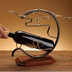 Golden deer wine glass holder 