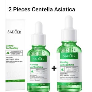 SADOER Superior 2 Pieces Centella Asiatica Soothing and Tender Serum, Anti Acne Calming and Moisturising Face Serum with Centella Asiatica for Hydrating & Moisturizing Care, Soothing Facial Serum for Skin Balance and Glow,Skin Care