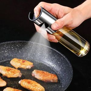 100ml Oil Sprayer for Cooking, Oil Spray Bottle for Air Fryer, Food Grade Oil Mist, Transparent Glass Spray Bottle for Kitchen, Grill, Salad, Baking, Roasting