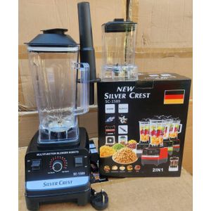 Heavy Duty 2-In-1 Commercial Blender with Large Capacity Jar and Dry Grinder, High Power Food Processing Machine