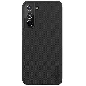 Nilkin Case for Samsung Galaxy S22 (6.1" Inch) Super Frosted Shield Pro Hard Back Soft Border (PC + TPU) Shock Absorb Cover Raised Bezel Camera Protect PC Black