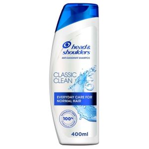 Head & Shoulders Classic Clean 400ml - Anti-Dandruff Shampoo, All Hair Types