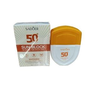 SADOER Protection & Anti-Aging Sun Block Sunscreen cream SPF 50+ PA+++. Moisturizes, Protect skin from sun damage, UVA & UVB, water proof, Anti Sweat and prevent photo aging