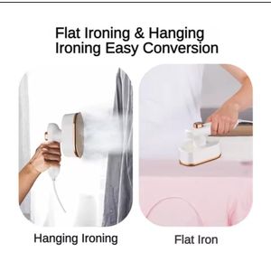 Mini Portable Steam Ironing Machine Handheld Garment Steamer Travel Mini Iron Quick Heat Wrinkle Remover for Clothes Fabric Compact Electric Steamer for Home Office Travel Use