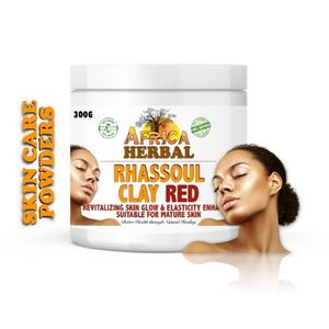 Africa Herbal Meds RHASSOUL CLAY RED FACE MASK POWDER