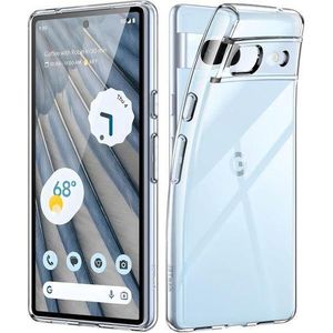 Google Pixel 7A Back Case Cover Flexible Silicone Transparent Case Cover, Protective Phone Case with Enhanced Grip and Clarity