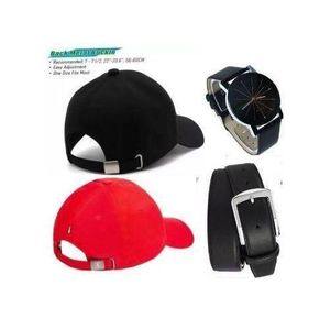 DURABLE CAP FOR SALON, SHOP & DELIVERY USE ,  LONG LASTING STYLE + BELT & WATCH GIFT SET