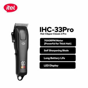 Itel Hair Clipper Classic 2 Pro, 7000RPM, 2-3 Hours Charging time, 240+ Minutes Working Time, Smart LED Display Long Battery Life Type-C Fast Charge IHC-33Pro