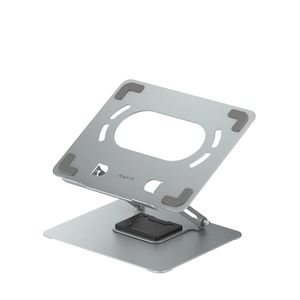 Havit Laptop Stand ST7411 Rotating 360° Adjustable-360° Omnidirectional Rotation, Multi-Angle Height Adjustable, Foldable Portable, Anti-Slip Silicone Pads, Carbon Steel Build, Supports up to 16" Laptops, Stable Ergonomic Design
