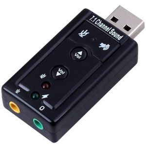 Bn USB External Sound Card 7.1 Channel Audio Mic Adapter for Laptop or PC - Just Plug and Play