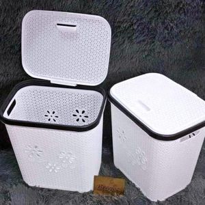 Plastic Laundry Basket With A Lid